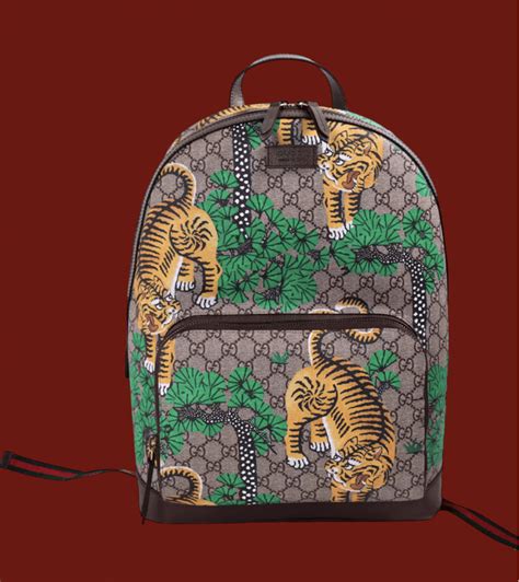 gucci bengal tiger jacket|Gucci bengal tiger backpack.